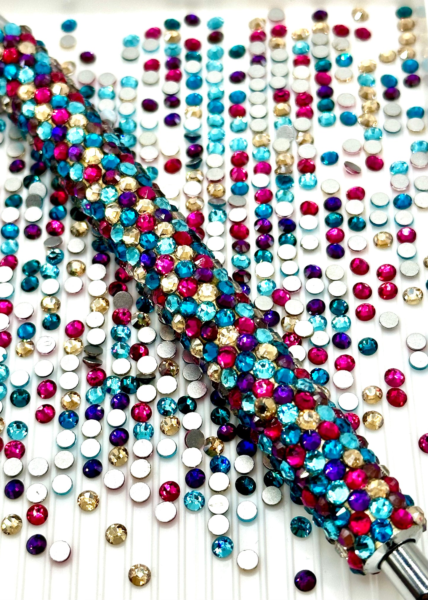 Mini Mix - Single Glass SS12 Rhinestone Mix STAINLESS STEEL Pen kit