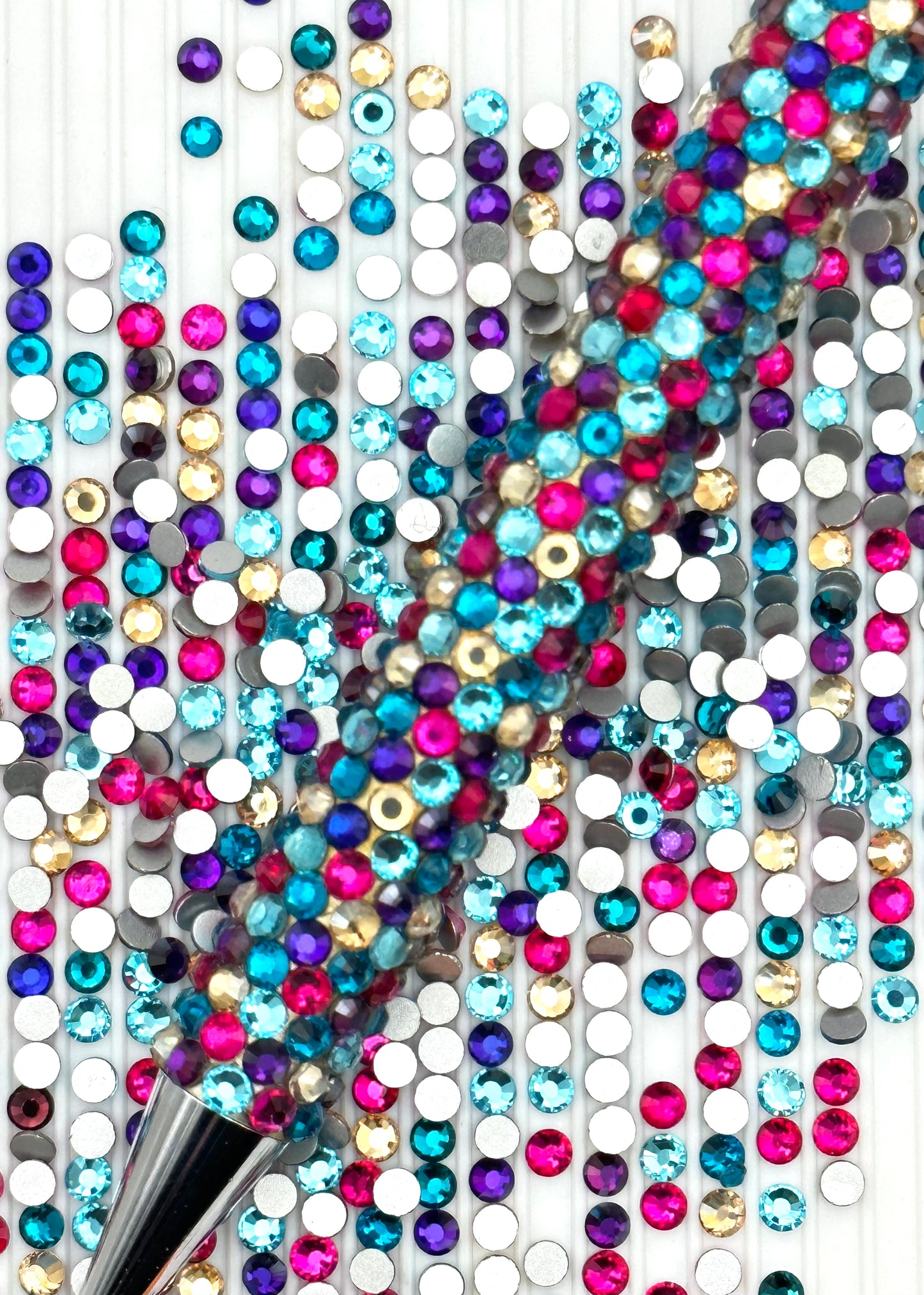 Mini Mix - Single Glass SS12 Rhinestone Mix STAINLESS STEEL Pen kit