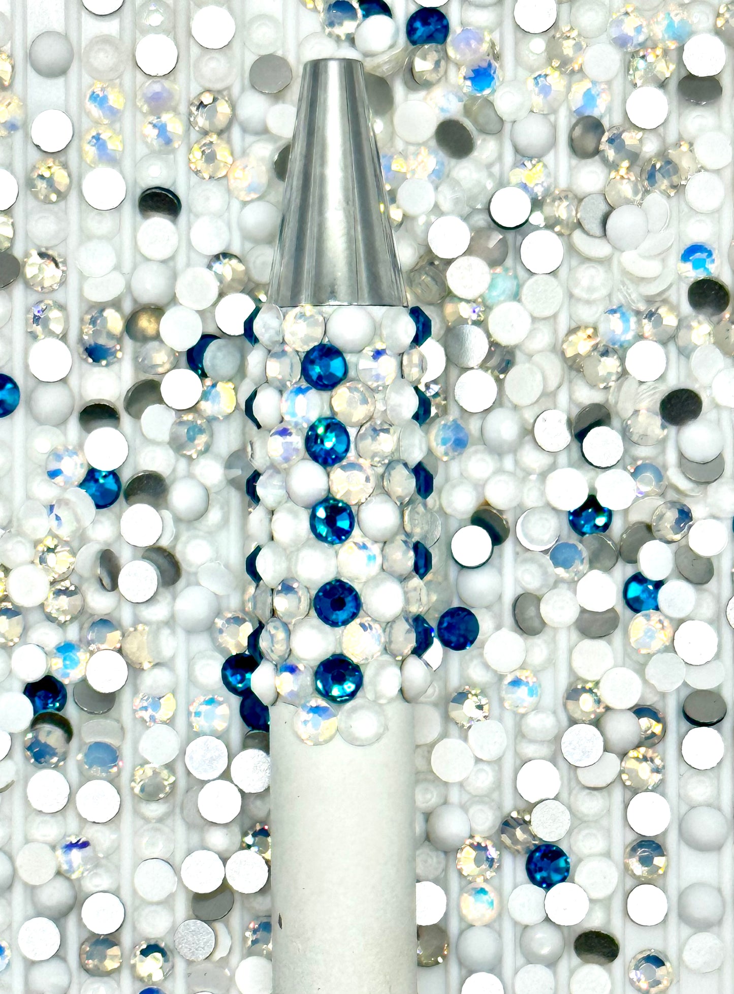 Mini Mix - Single Glass SS12 Rhinestone Mix STAINLESS STEEL Pen kit