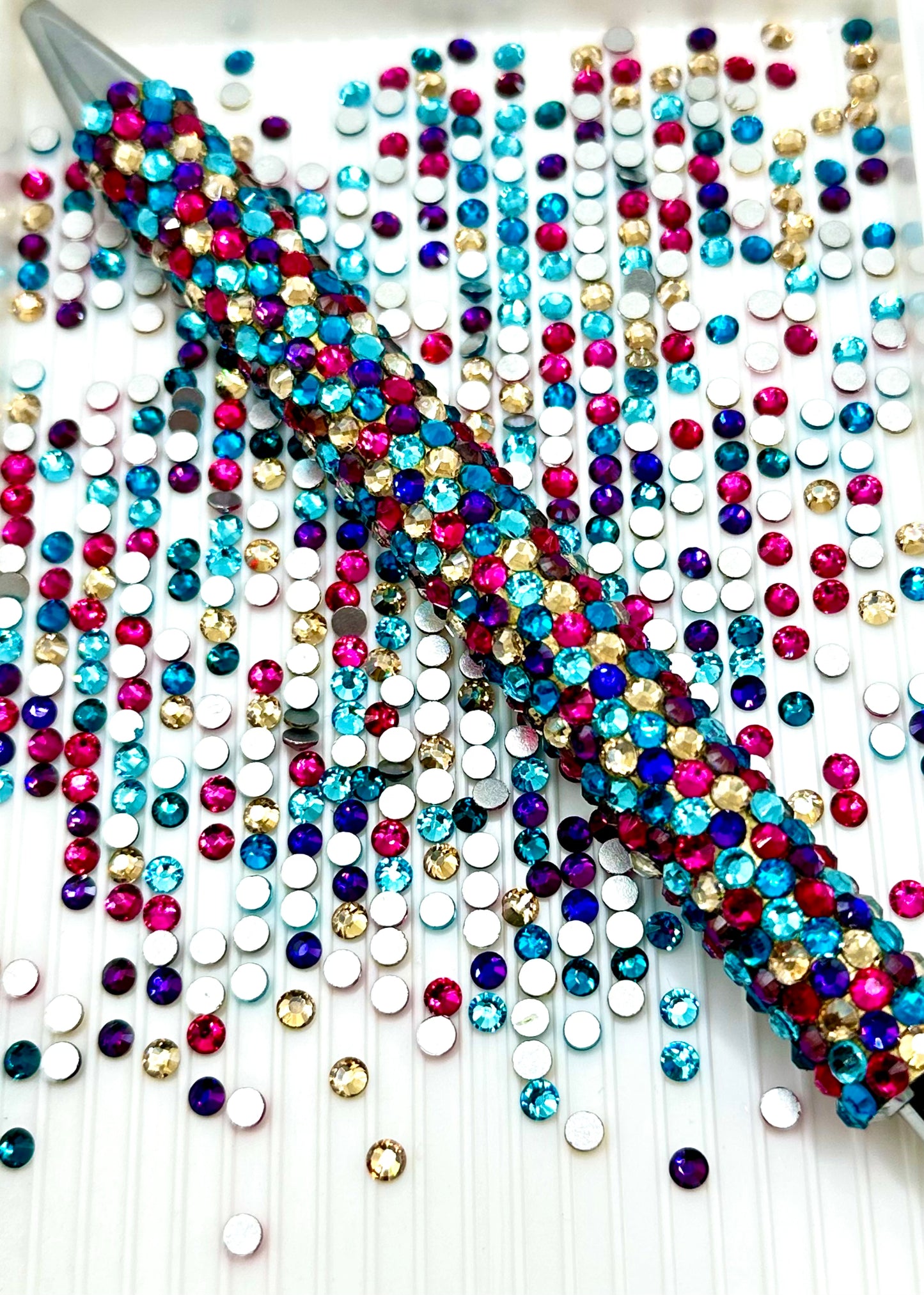 Mini Mix - Single Glass SS12 Rhinestone Mix STAINLESS STEEL Pen kit