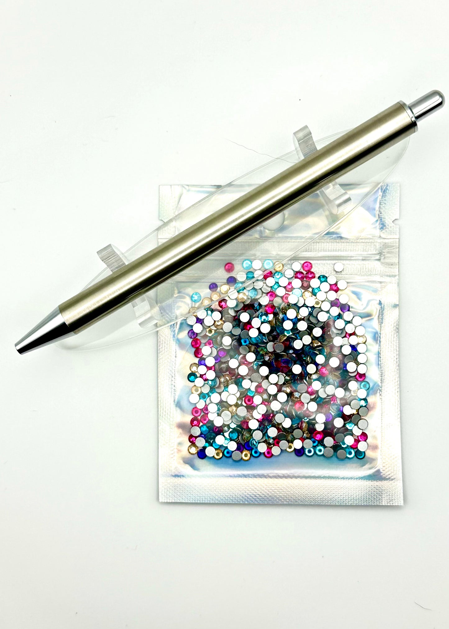 Mini Mix - Single Glass SS12 Rhinestone Mix STAINLESS STEEL Pen kit