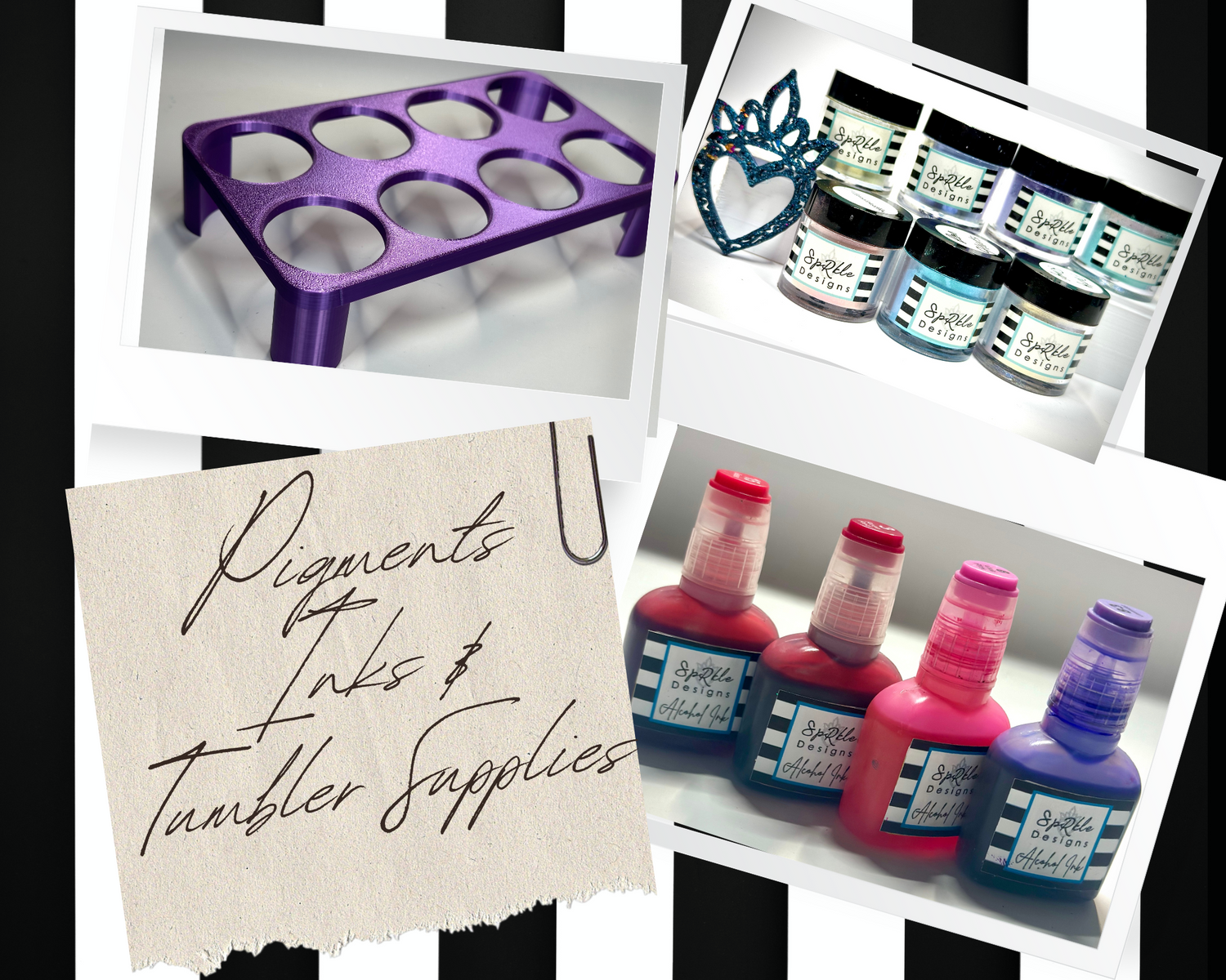 Pigments, Inks & Tumbler Supplies