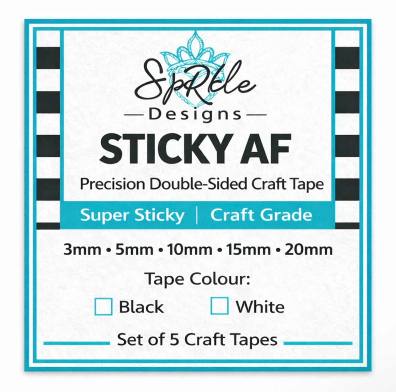 Sticky AF set - coloured double sided tape (pre order)