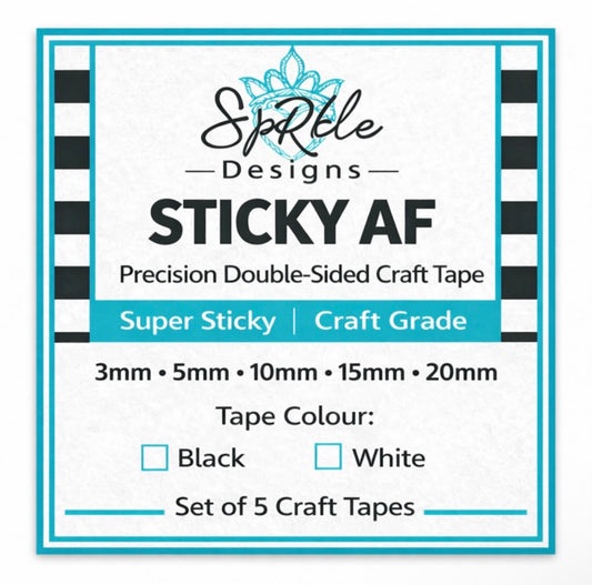 Sticky AF set - coloured double sided tape (pre order)
