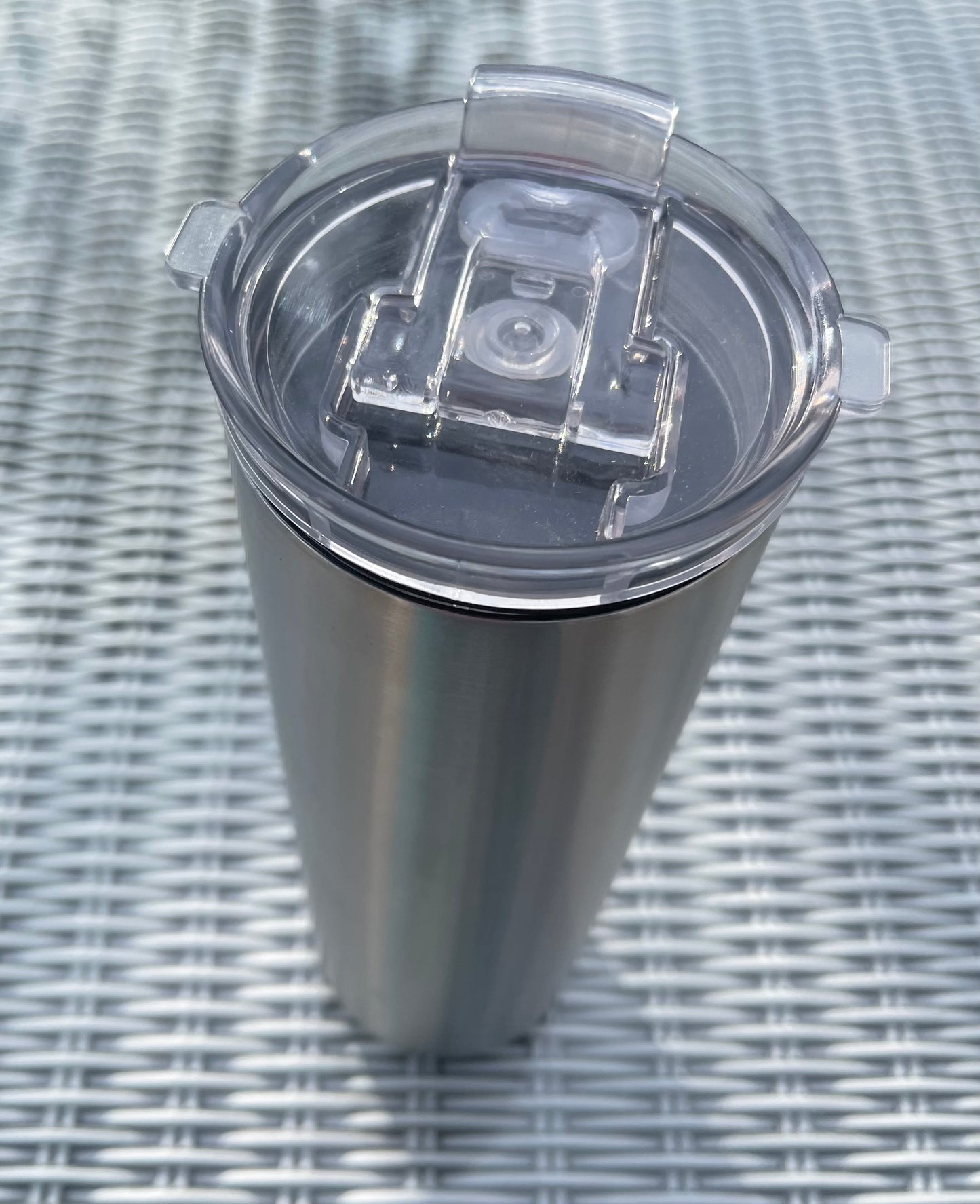 Stainless Steel - Skinny - Straight Tumbler - Twist Flip Lid