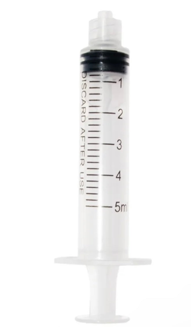 Glue Syringe 5ml - blunt tip with Luer lock.